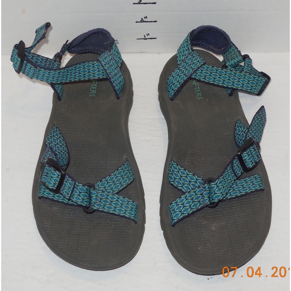 Rafters gray teal men’s size 10 sandals